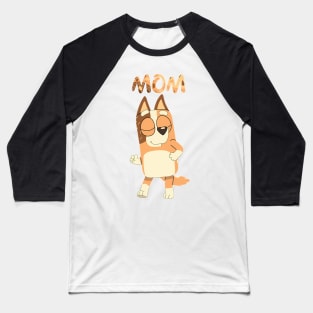 Bluey Mom Brown Baseball T-Shirt